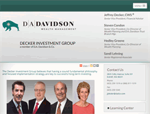 Tablet Screenshot of deckerinvestmentgroup.com